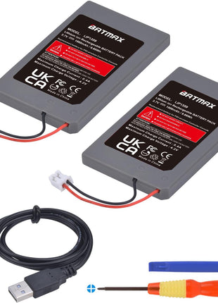 Batmax 2Pc LIP1359 Battery Replacement for Sony PS3 PlayStation 3 Controller Sixaxis Dualshock 3 CECHZC2E CECHZC2U