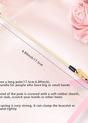 3 Pieces Bracelet Tool Buddy Jewelry Helper - Fastening and Hooking Equipment for Necklace, Watch Band & Jewelry Clasps, Zippers and Closures
