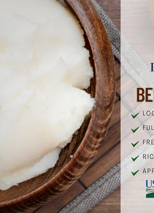 100% Pure Rendered NON GMO Beef Tallow-Food Grade- 7LBS
