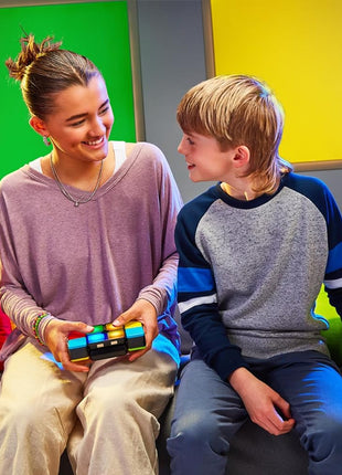 Moose Games Flipslide, Handheld Puzzle Game, Travel Toy Ages 8-13 | 4 modes (Speed, Multiplayer, Level, Memory) fast-paced puzzle fun; travel game and great gift for boys and girls ages 8-13