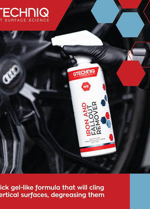 Gtechniq W6 Iron Removing Wheel & Paint Cleaner for Cars 500ml | Powerful Iron and Fallout Remover, Dissolves Contaminants Safely, Protects Paintwork and Wheels