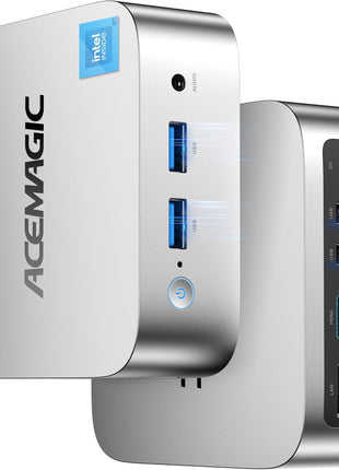 ACEMAGIC Mini PC 4300U -Beat 3500U/3300U/N150/N95, 16GB DDR4 256GB SSD Mini Computers, 28W MAX Small Desktop 4K Triple Display/WiFi/VESA for Home Office Business Education, Preinstalled WIN11 Pro