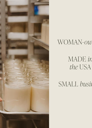 Sweet Water Decor Cashmere & Vanilla Candle, 9oz Clear Glass Jar | Jasmine, Soft Cashmere, Sandalwood & Vanilla Scented Soy Wax Candle, Gold Lid, 40+ Hour Burn Time, Poured in USA