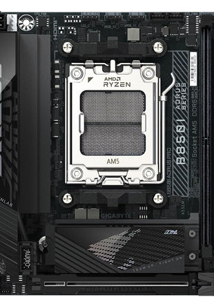 GIGABYTE B850I AORUS PRO AMD AM5 Mini-ITX Motherboard, Support AMD Ryzen 9000/8000/7000 Series, DDR5, 8+2+1 Power Phase, 2X M.2, PCIe 5.0, USB-C, WIFI7, 2.5GbE LAN, EZ-Latch, 5-Year Warranty