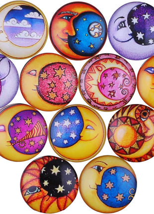 HAUTOCO 20pcs Glass Dome Cabochons 1.57 Inch/40mm Round Cabochons Tiles, Non-calibrated Transparent Large Round Glass for Photo Cameo Craft Jewelry Making