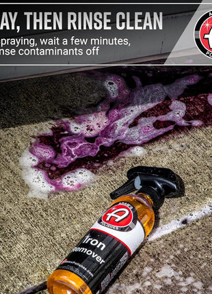 Adam's Iron Remover (16oz) - Iron Out Fallout & Stop Rust Remover Spray for Car Detailing Removes Iron Particles in Auto Paint, Wheels, Motorcycle, RV & Boat - Use Before Clay Bar, Wax or Car Wash