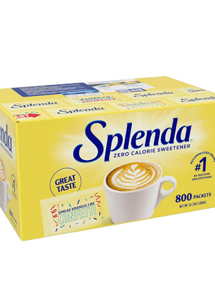 SPLENDA Zero Calorie Sweetener Value Pack, 800 Count Packets