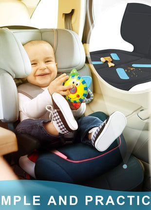 Car Seat Cover for Baby Child Car Seats, Shynerk Auto Car Seat Protector for Under Car Seats to Protect Automotive Vehicle Leather and Cloth Upholstery - Waterproof and Dirt Resistant