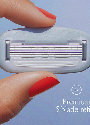 Billie Women's Razor Refill Blades 5-Blade Cartridges - 8 count