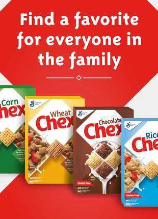 Corn Chex Gluten Free Breakfast Cereal, Homemade Chex Mix Ingredient, Family Size, 18 oz
