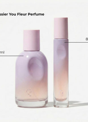 Glossier You Fleur Duo Perfume Gift Set: Fresh Floral Eau de Parfum with Ylang-Ylang, Apricot Skin & Ambrox Notes
