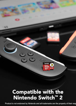 Lexar 512GB Play PRO microSD Express Card, UHS-I, C10, U3, V30, Full HD, 4K, Up to 900/600 MB/s Memory Card, Compatible w/Nintendo-Switch 2, ASUS ROG Ally, Steam Deck, Gaming (LMSXPS0512G-BNNNU)
