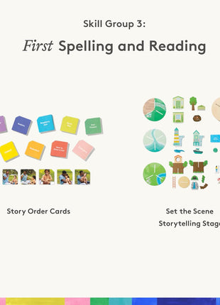 Lovevery Reading Skill Set, Learn to Read for Kindergarten and 1st Grade, Fun Phonics Games and Books, Part 2