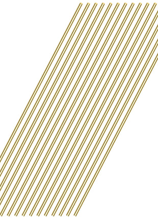 Sutemribor Brass Solid Round Rod Lathe Bar Stock, 1/2 Inch in Diameter 12 Inches in Length