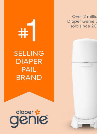 Diaper Genie Bags Refills 270 Count (Pack of 3) with Max Odor Lock | Holds Up to 810 Newborn Diapers
