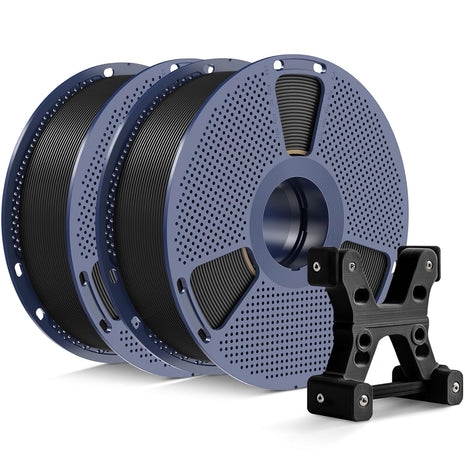 Official SUNLU PETG Filament 1.75mm, 2kg(4.4lbs) 3D Printer Filament Bundle, Strong Toughness, Better Layer Adhesion, Dimensional Accuracy +/- 0.02mm, Black+Black