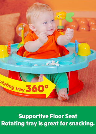 Bright Starts Disney Baby Finding Nemo SuperSeat, Fun Baby Seat for Sitting Up, Playtime, and Meals, Ages 4 Months to 4 Years, Blue