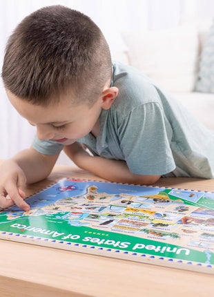 Melissa & Doug USA Map Wooden Puzzle (45 pcs)