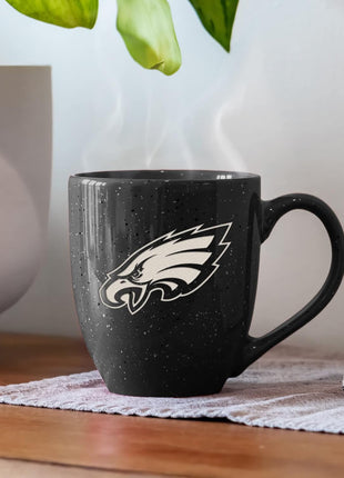 Rico Industries NFL Football 16 oz Team Color Laser Engraved Speckled Ceramic Coffee Mug
