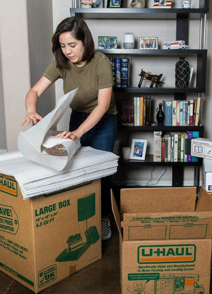 WAUPPY 70 Sheets Newsprint Packing Paper Sheets for Moving, Shipping, Box Filler, Wrapping and Protecting Fragile Items 1.8 Lbs (26" x 15")