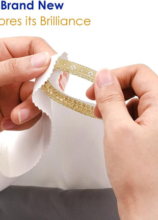 Peaknip Extra-Large Polishing Cleaning Cloth Pure Cotton Made in USA for Gold, Silver, and Platinum Jewelry, Eco Friendly Large Cleaner Cloth 11 x 14 in. Keeps Jewelry Clean and Shiny