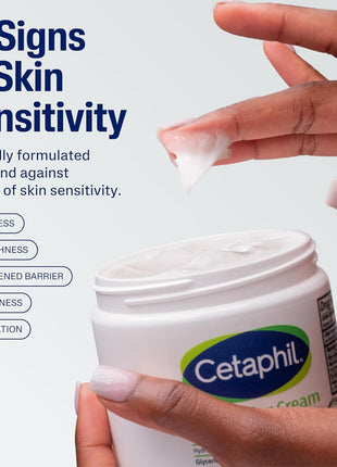 Cetaphil Face & Body Moisturizer, Hydrating Moisturizing Cream for Dry to Very Dry, Sensitive Skin, NEW 16 oz 2 Pack, Fragrance Free, Non-Comedogenic, Non-Greasy