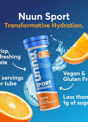 Nuun Sport Electrolyte Tablets with Magnesium, Calcium, Potassium, Chloride & Sodium, Gluten Free & Vegan, Mixed Flavors, 6 Pack (60 Servings Total)