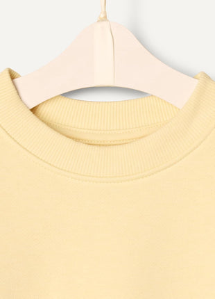 Amazon Essentials x Sofia Grainge Toddler Girls' French Terry Pant and Top Set, Butter Yellow, 3T