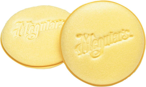 Meguiar's 4 inch Foam Applicator Pads, 4 Count - Ultra-Soft Hand Applicators with a Tight-Cell Foam Construction for a Smooth Application of Waxes, Polishes, Tire Dressing, Protectants and More, 4 Pack