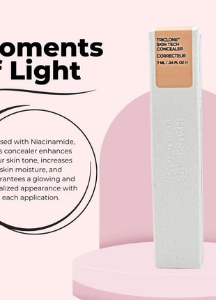 HAUS LABS BY LADY GAGA Triclone Skin Tech Hydrating + De-puffing Concealer with Fermented Arnica 14 Light Peach