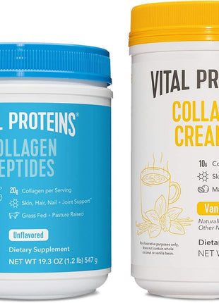 Vital Proteins Collagen Peptides Powder Unflavored 19.3 OZ Creamer Vanilla