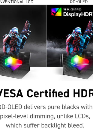 msi MPG 321URXW QD-OLED 31.5 Inch 4K UHD Gaming Monitor - 3840 x 2160 Quantum Dot OLED Panel, 240Hz / 0.03ms, 99% DCI-P3, ΔE≤2, DisplayHDR True Black 400, KVM, RGB - DP 1.4a, HDMI 2.1, USB Type-C 98W