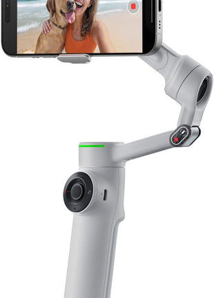 Insta360 Flow 2 Pro Grey- AI-Powered Smartphone Stabilizer, Auto Tracking Phone Gimbal, 200+ App Tracking with Apple DockKit, 3-Axis Stabilization, Built-in Tripod/Selfie Stick, Portable & Foldable