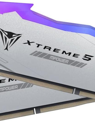 Patriot Memory Viper Xtreme 5 MPOWER DDR5 RGB RAM 48GB (2X24GB) 6000MT/s CL30 1.35v UDIMM Desktop Gaming Memory Kit Compatible with Intel XMP/AMD Expo - PVXR548G60C30KM