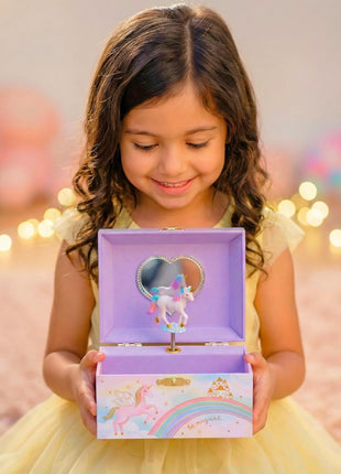 Giggle & Honey® Musical Unicorn Jewelry Box for Girls | Music Boxes for Little Girls | Toddler Jewelry Box for 4 Year Old Kids | Toys for Toddlers | Birthday Gifts for Kids 5, 6, 7, 8, 9 Years