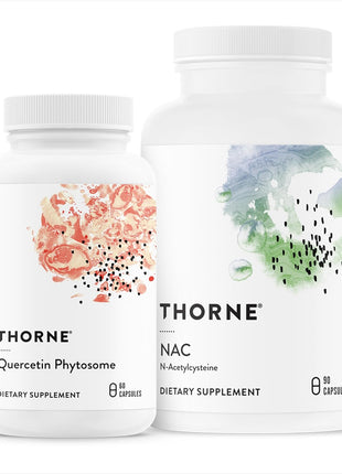 THORNE - Immune Support Duo - Quercetin Phytosome & NAC for Balanced Immune and Respiratory Wellness - 30 Servings