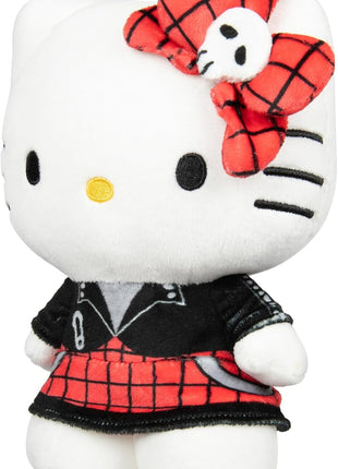 Jazwares Hello Kitty and Friends Series 2, Hello Kitty Red Punks Plush - Officially Licensed Sanrio Product from Ages 6+