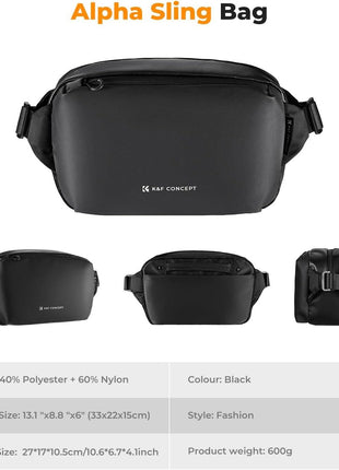 K&F CONCEPT Camera Sling Bag, Everyday Shoulder Crossbody Bag | Multifunction Photography Portable Bag, DSLR/SLR/Mirrorless Camera Case, Compatible for Canon/Nikon/Sony, BS01