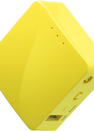 GL.iNet GL-MT300N-V2 (Mango) Portable Mini Travel Wireless Pocket VPN WiFi Router - 2X Ethernet Ports | USB 2.0 | OpenWrt | OpenVPN/Wireguard for Public & Hotel Wi-Fi | Easy to Set up via Admin Panel