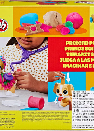 Play-Doh Care 'n Carry Vet Playset for Kids 3 Years and Up with Toy Dog, Storage, 10 Tools, and 5 Modeling Compound Colors, Non-Toxic