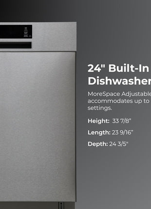 Kenmore 24" Built-In Dishwasher - Fingerprint Resistant Stainless Steel