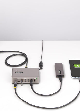 StarTech.com 10-Port USB-C Hub - 8X USB-A/2x USB-C - Self-Powered w/65W Power Supply - USB 3.1 10Gbps - Desktop/Laptop USB Hub w/USB-IF Certified 3ft Locking Cable, USB C Splitter, TAA