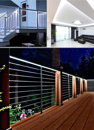 100ft LED Rope Lights Outdoor, 720 LED Connectable and Flexible Tube Lights with 8 Modes, Waterproof LED Rope Lighting for Garden, Patio, Pool, Bedroom, Party, Indoor Outdoor Decoration (White)