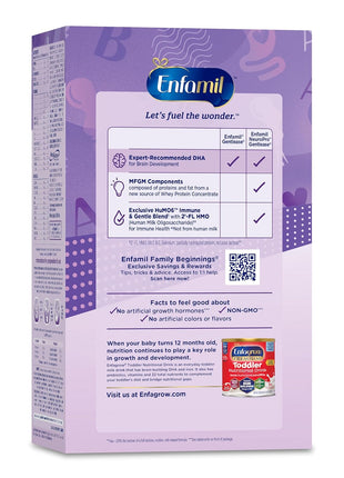Enfamil NeuroPro Gentlease for Easing Fussiness, Crying, Gas, Spit-up in 24 Hrs, Smaller Proteins for Easy Digestion, Brain Supporting DHA, Prebiotic Blend, HuMO6*, Baby Formula, 35.2 Oz (Pack of 4)