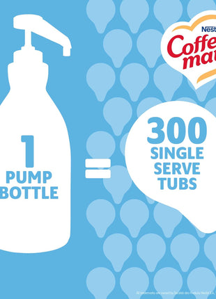 Nestle Coffee Mate Coffee Creamer, French Vanilla, Concentrated Liquid Pump Bottle, Non Dairy, No Refrigeration, 50.7 oz