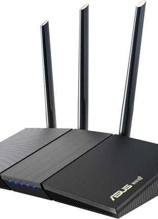 ASUS RT-AX1800S Dual Band WiFi 6 Extendable Router, Subscription-Free Network Security, Parental Control, Built-in VPN, AiMesh Compatible, Gaming & Streaming, Smart Home