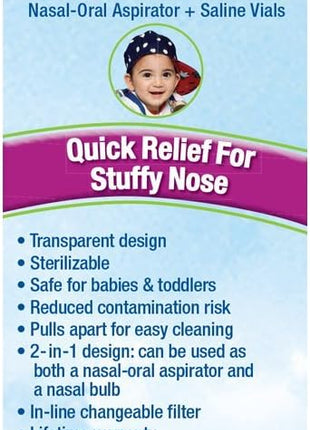 NeilMed Naspira Plus Nasal Oral Aspirator, 1 Count