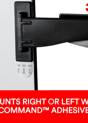 3M Monitor Mount Document Clip Copy Clip, Mounts Right or Left with CommandTM Adhesive, Use on Monitors and Laptops for Easy Viewing and Reduced Clutter, Holds up to 30 Sheets, Black (DH240MB)