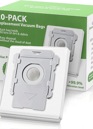 20 Pack Vacuum Bags for iRobot Roomba i7 i7+ i8 i8+ i3 i3+ i4 i4+ i6 i6+ j7 j7+ s9 s9+, i and s and j Series Clean Base Automatic Dirt Disposal Bags