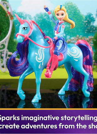 Unicorn Academy Isabel & River Set, Dolls & Unicorn Toys, Ages 4+ | Brushable Mane & Tail, 2 Riding Accessories, Recreate Show Moments, Imaginative Storytelling Play, Birthday Gifts for Girls